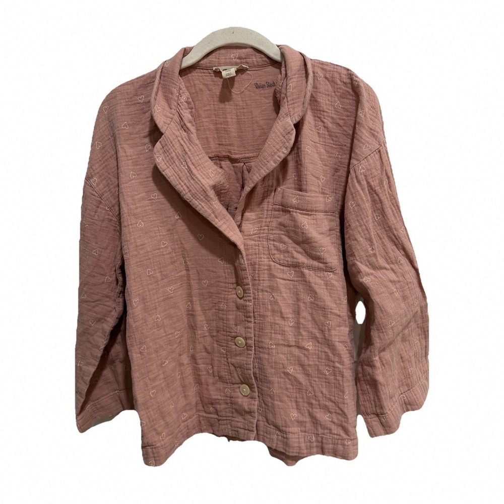Casual Mauve Button-Down Shirt